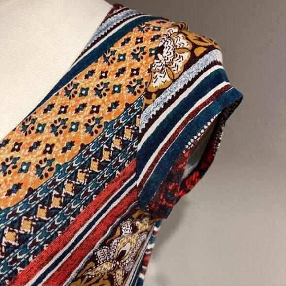 Maeve Anthropologie Galena Dress Midi S Fall Wine Cap - Picture 4 of 15